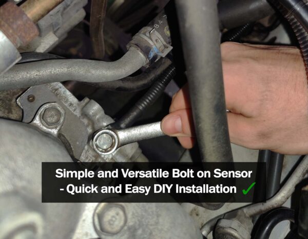 Engine Guard accurate bolt on temperature sensor easily being attached to engine